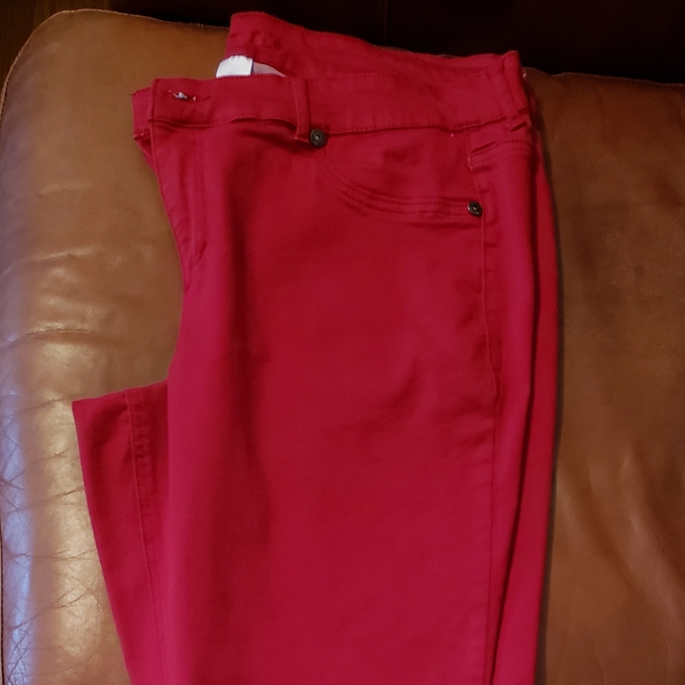Maurice's Red Stretch Skinny Jeans